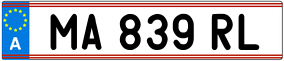 Trailer License Plate
